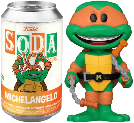 FUN73452 Teenage Mutant Ninja Turtles: Mutant Mayhem (2023) - Michelangelo (with chase) Vinyl Soda - Funko - Titan Pop Culture