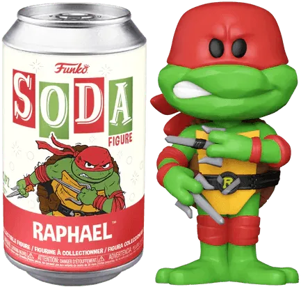 FUN73453 Teenage Mutant Ninja Turtles: Mutant Mayhem (2023) - Raphael {with chase) Vinyl Soda - Funko - Titan Pop Culture