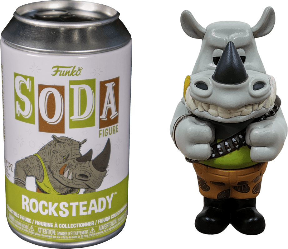 FUN73454 Teenage Mutant Ninja Turtles: Mutant Mayhem (2023) - Rocksteady US Exclusive (with chase) Vinyl Soda [RS] - Funko - Titan Pop Culture