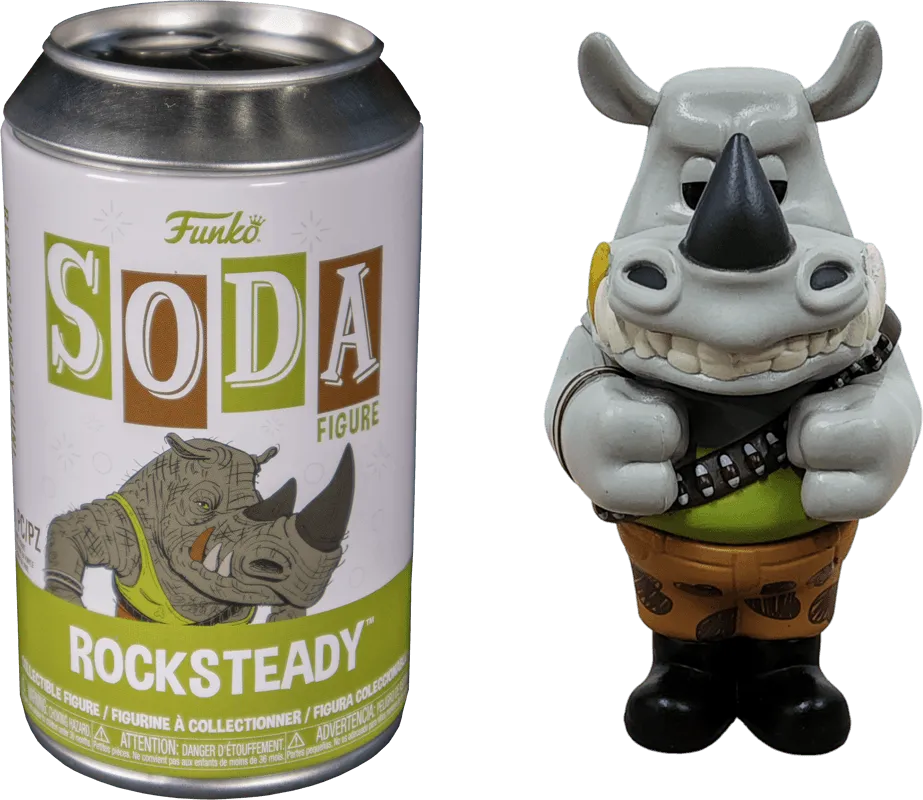 FUN73454 Teenage Mutant Ninja Turtles: Mutant Mayhem (2023) - Rocksteady US Exclusive (with chase) Vinyl Soda [RS] - Funko - Titan Pop Culture