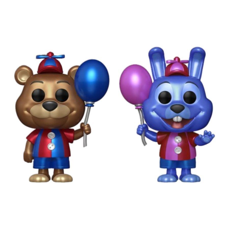 FUN73458 Five Nights At Freddy's - Bonnie & Freddy US Exclusive Metallic Pop! 2-Pack [RS] - Funko - Titan Pop Culture