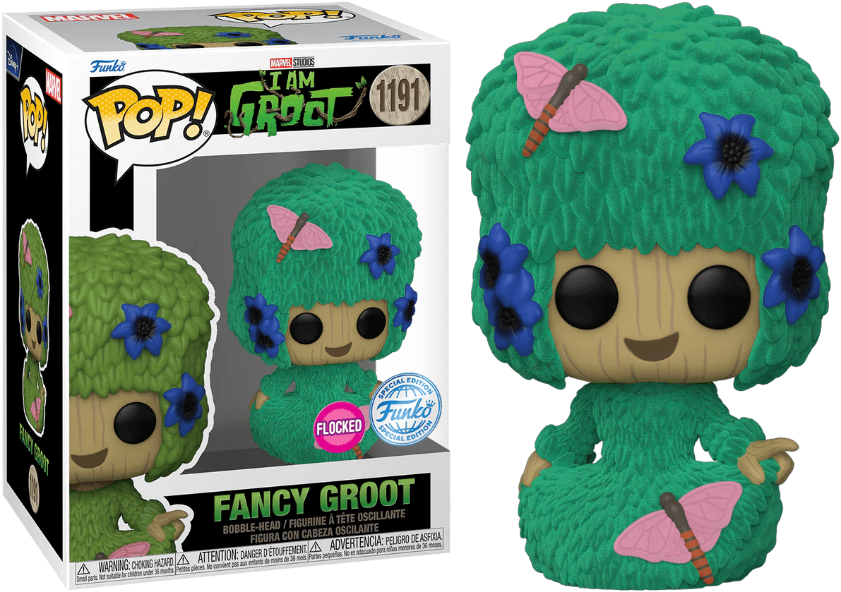 FUN73531 I Am Groot - Fancy Groot Flocked Pop! RS - Funko - Titan Pop Culture