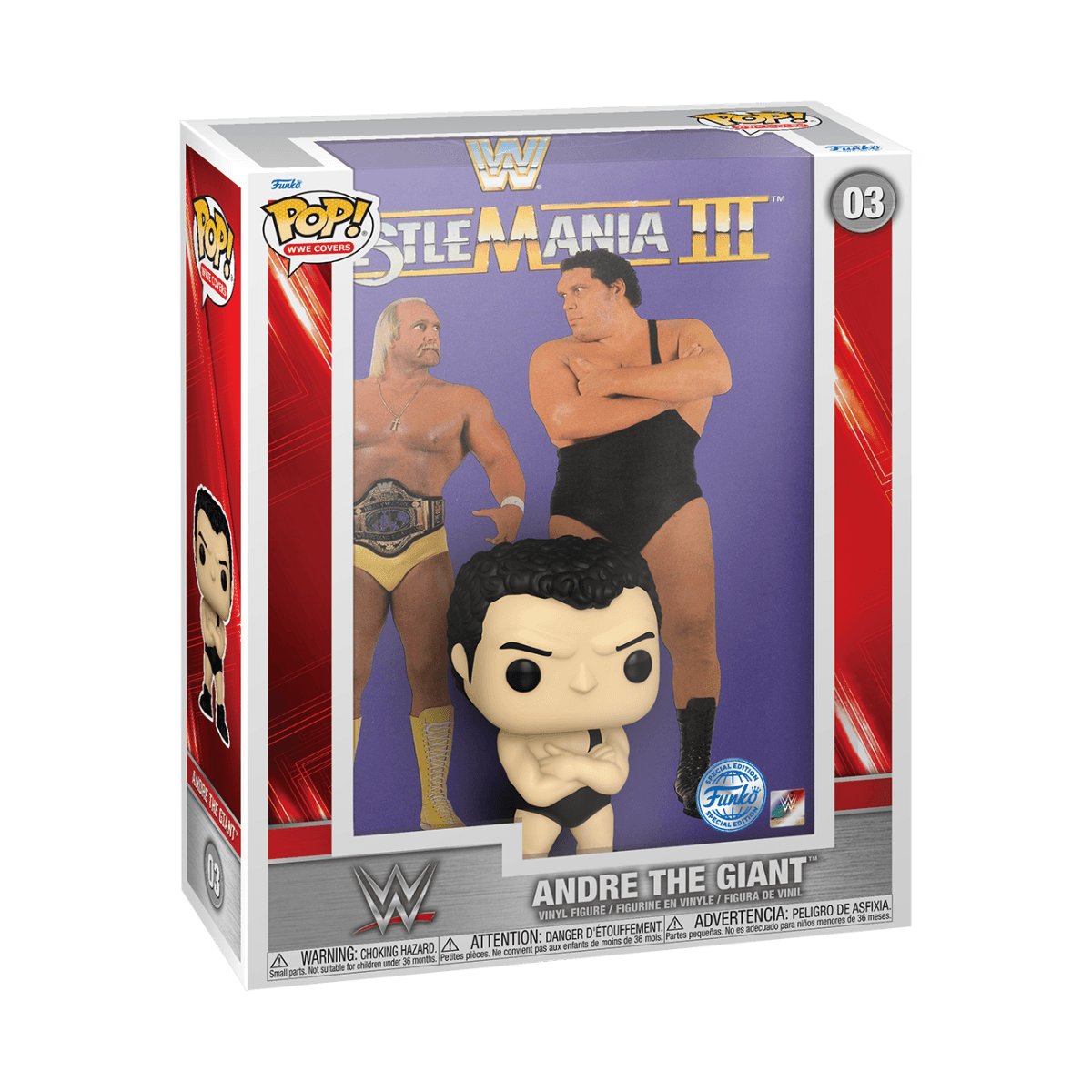 FUN73574 WWE - Hulk vs Andre - Andre the Giant US Exclusive Pop! Cover [RS] - Funko - Titan Pop Culture