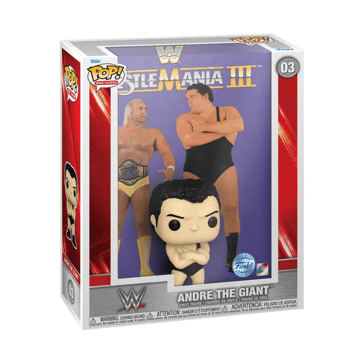 FUN73574 WWE - Hulk vs Andre - Andre the Giant US Exclusive Pop! Cover [RS] - Funko - Titan Pop Culture