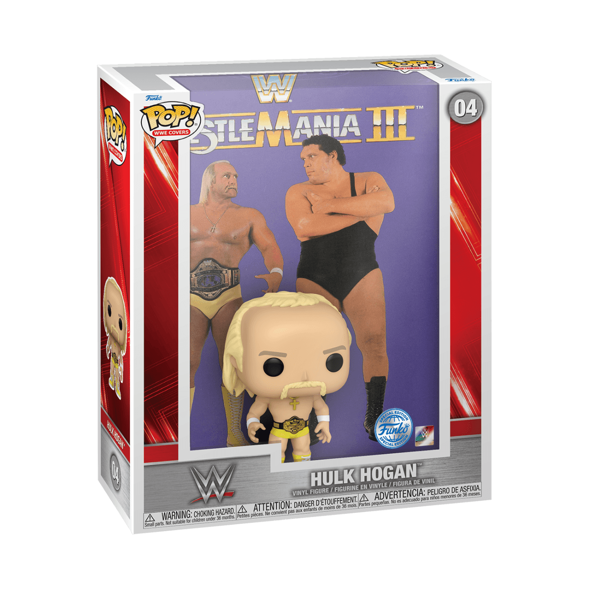 FUN73575 WWE - Hulk vs Andre - Hulk Hogan US Exclusive Pop! Cover [RS] - Funko - Titan Pop Culture