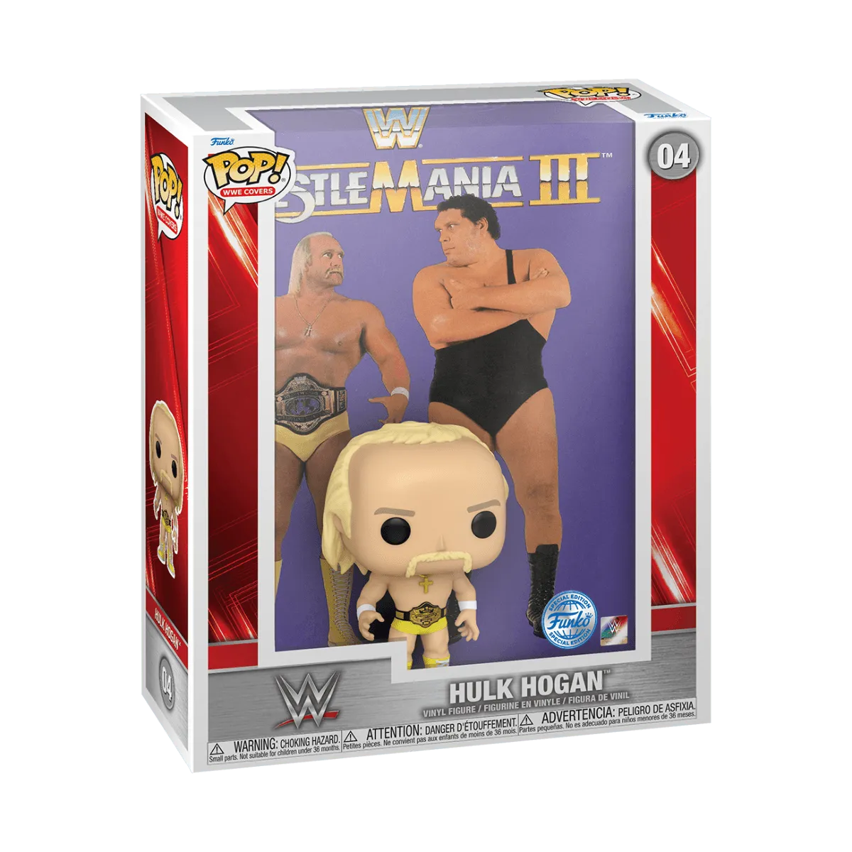 FUN73575 WWE - Hulk vs Andre - Hulk Hogan US Exclusive Pop! Cover [RS] - Funko - Titan Pop Culture