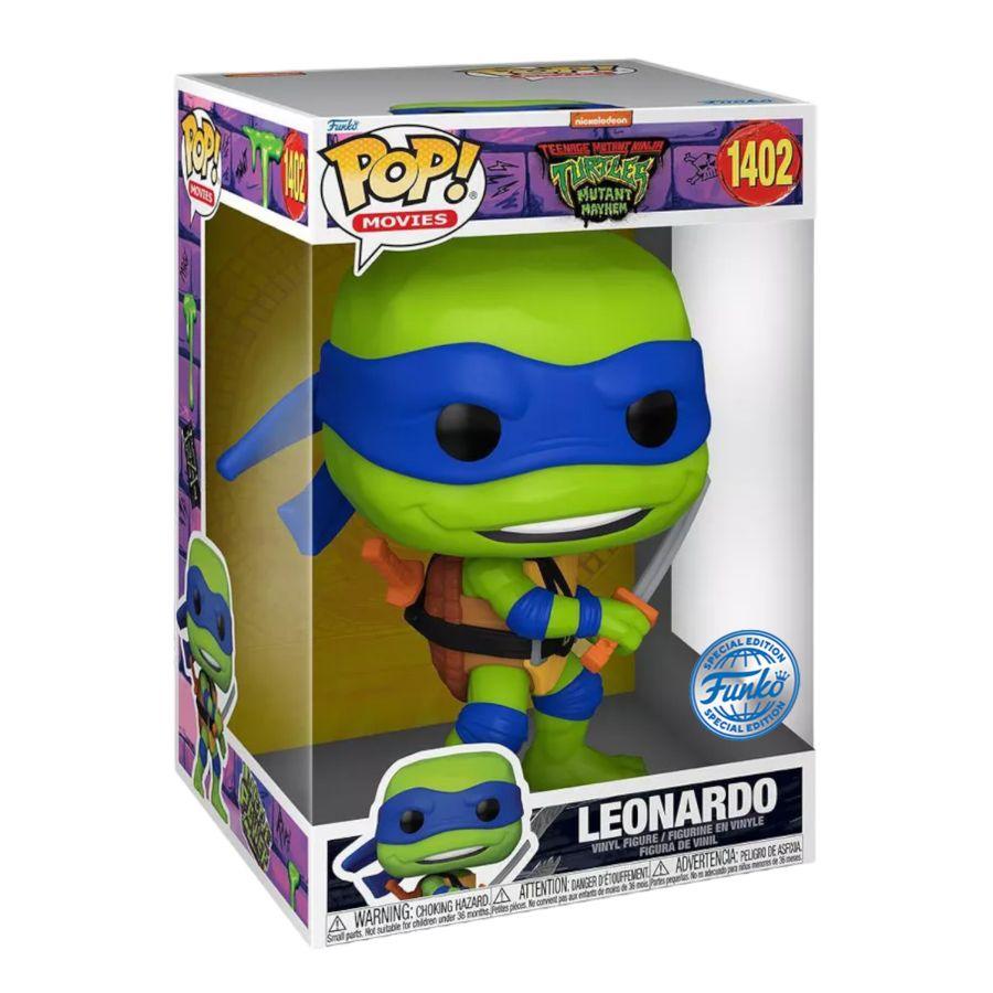 FUN73576 Teenage Mutant Ninja Turtles: Mutant Mayhem - Leonardo US Exclusive 10" Pop! Vinyl [RS] - Funko - Titan Pop Culture