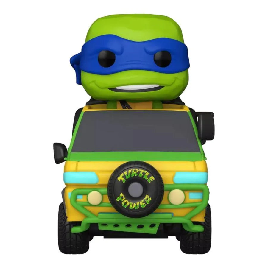 FUN73578 Teenage Mutant Ninja Turtles: Mutant Mayhem - Leonardo in Turtle Van US Exclusive Pop! Ride [RS] - Funko - Titan Pop Culture