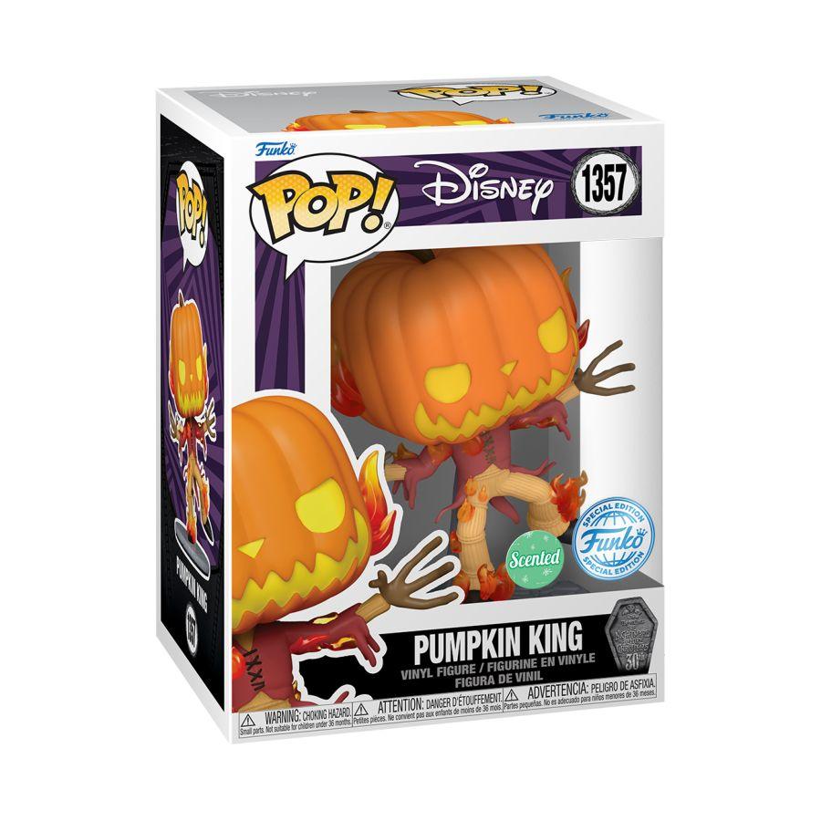 FUN73597 The Nightmare Before Christmas - Pumpkin King 30th Anniv. US Exclusive Scented Pop! Vinyl [RS] - Funko - Titan Pop Culture