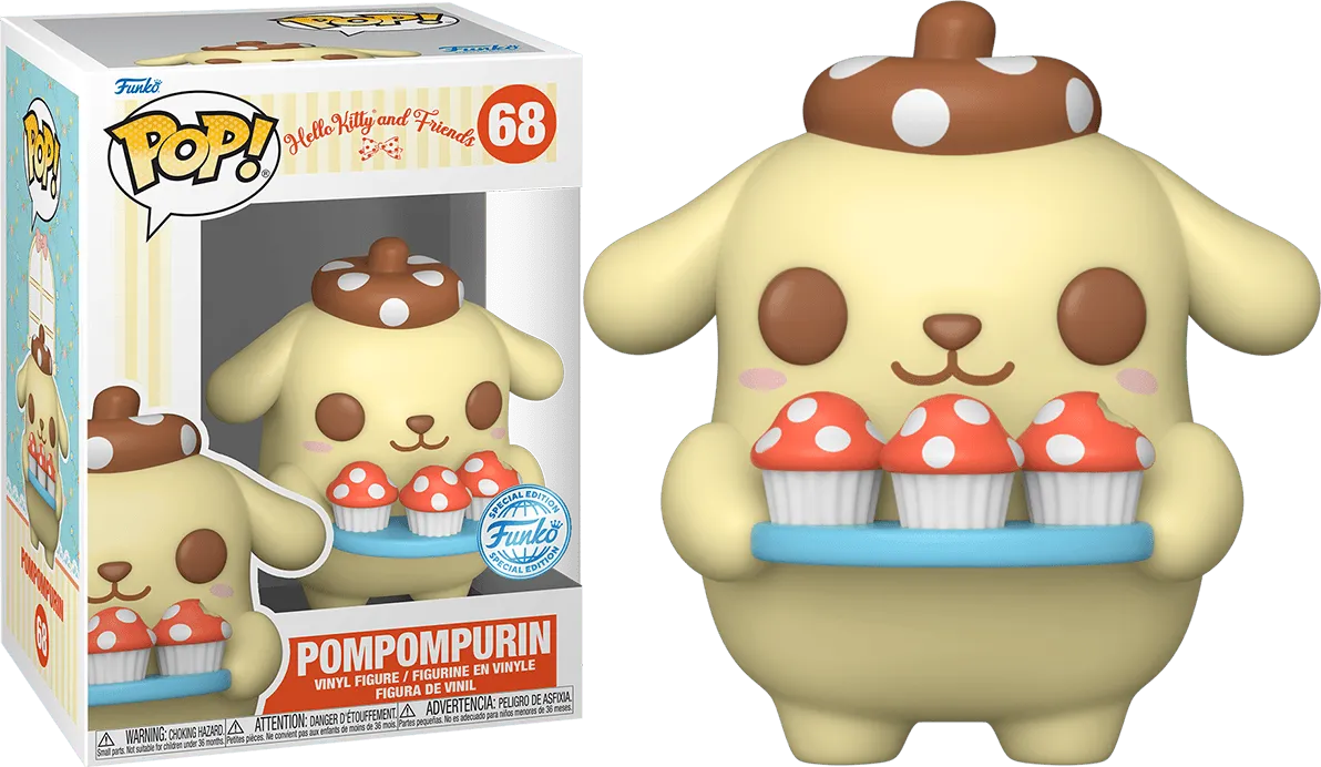 FUN73607 Hello Kitty - Pompompurin with Tray US Exclusive Pop! Vinyl [RS] - Funko - Titan Pop Culture