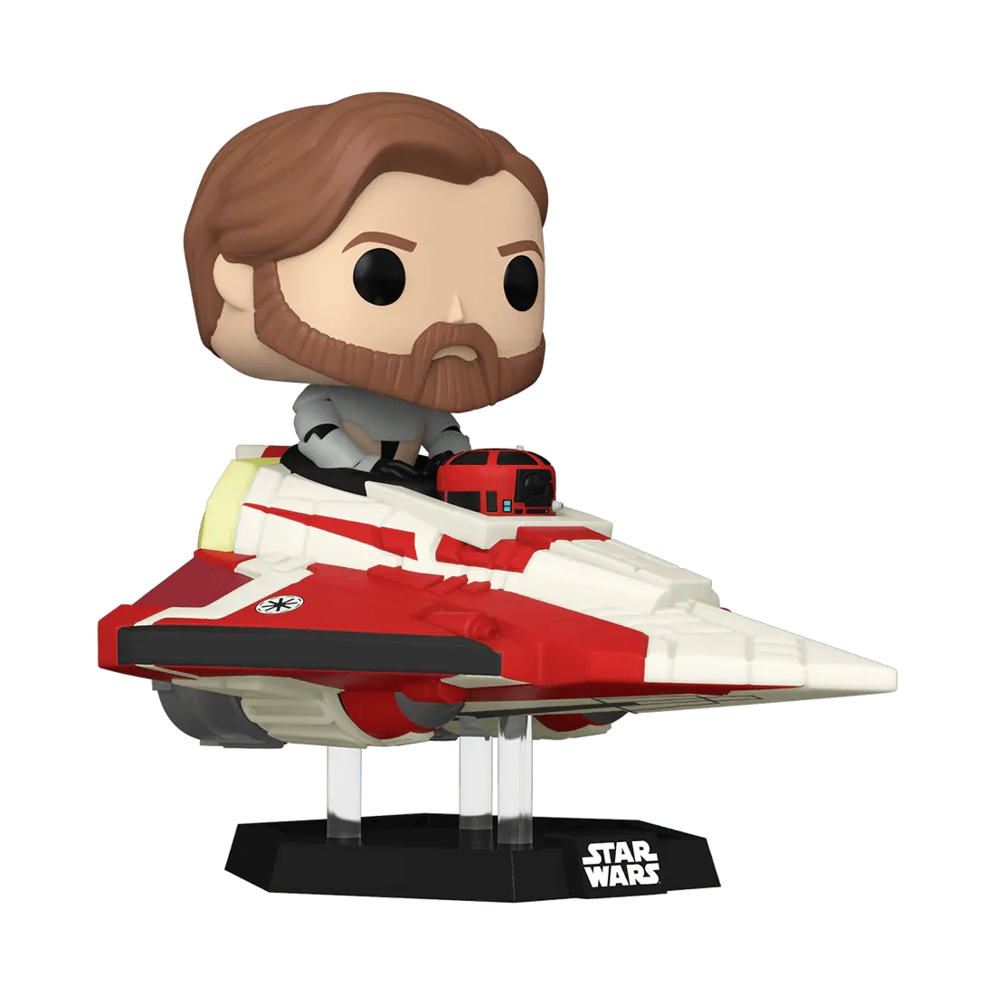 FUN73694 Star Wars: The Clone Wars - Obi-Wan in Delta 7 US Exclusive Pop! Ride [RS] - Funko - Titan Pop Culture