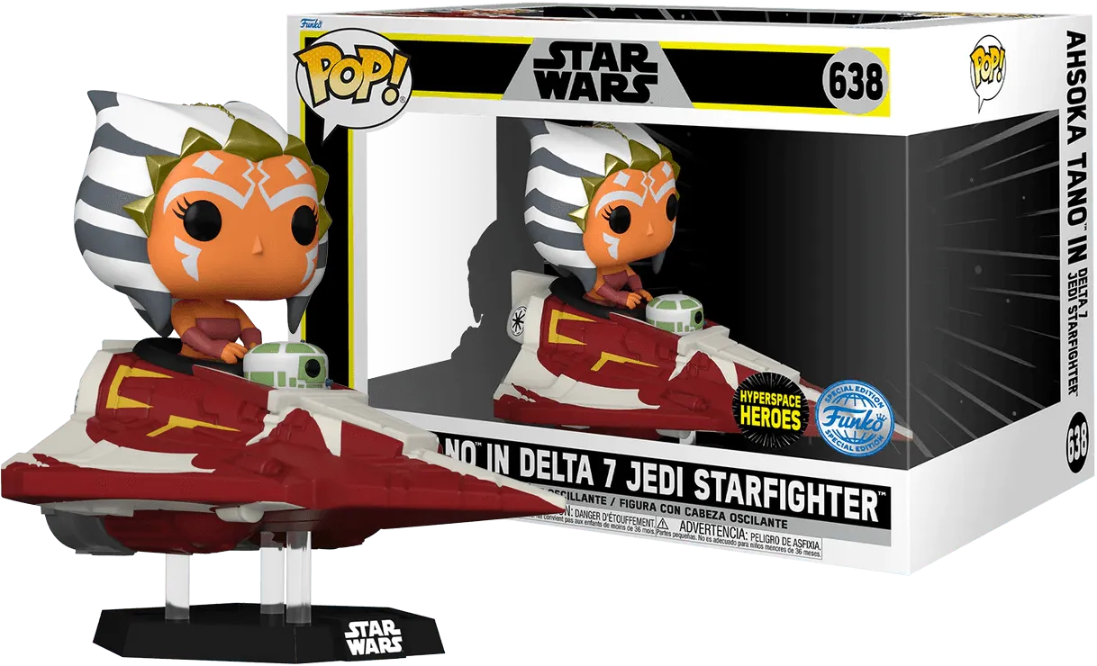 FUN73706 Star Wars The Clone Wars - Ahsoka in Delta 7B US Exclusive Pop! Ride [RS] - Funko - Titan Pop Culture