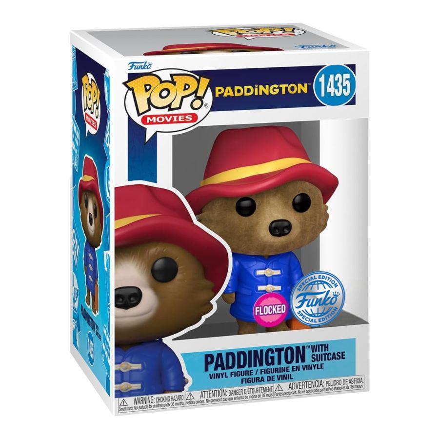 FUN73707 Paddington (2017) - Paddington with Case US Exclusive Flocked Pop! Vinyl [RS] - Funko - Titan Pop Culture