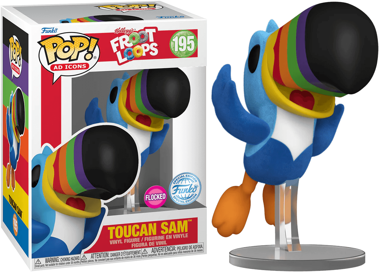 FUN73709 Kelloggs - Toucan Sam (Flying) US Exclusive Flocked Pop! Vinyl [RS] - Funko - Titan Pop Culture