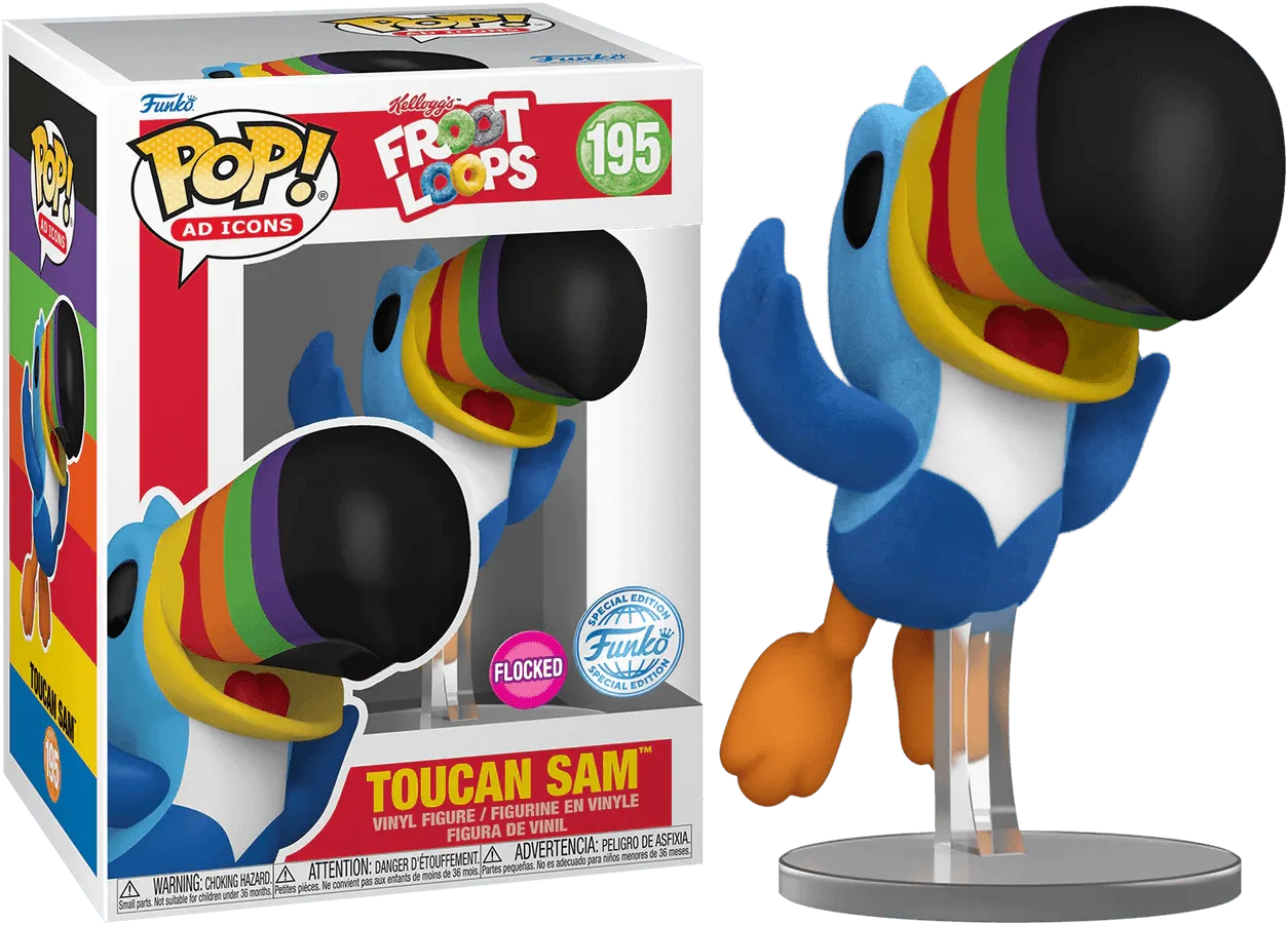 FUN73709 Kelloggs - Toucan Sam (Flying) US Exclusive Flocked Pop! Vinyl [RS] - Funko - Titan Pop Culture