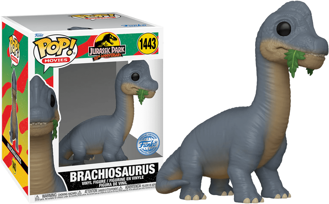 FUN73712 Jurassic Park - Brachiosaurus US Exclusive 6" Pop! Vinyl [RS] - Funko - Titan Pop Culture