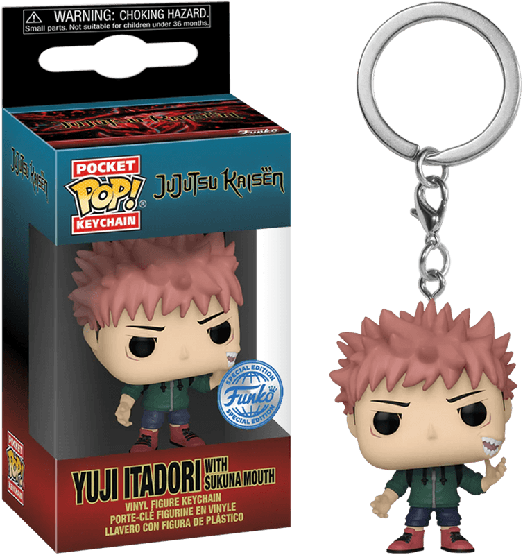 FUN73785 Jujutsu Kaisen - Itadori (Sakuna mouth) US Exclusive Pop! Keychain [RS] - Funko TBA - Titan Pop Culture