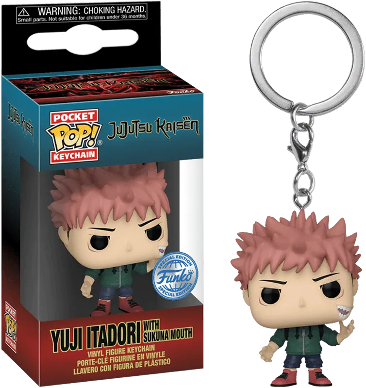 FUN73785 Jujutsu Kaisen - Itadori (Sakuna mouth) US Exclusive Pop! Keychain [RS] - Funko TBA - Titan Pop Culture