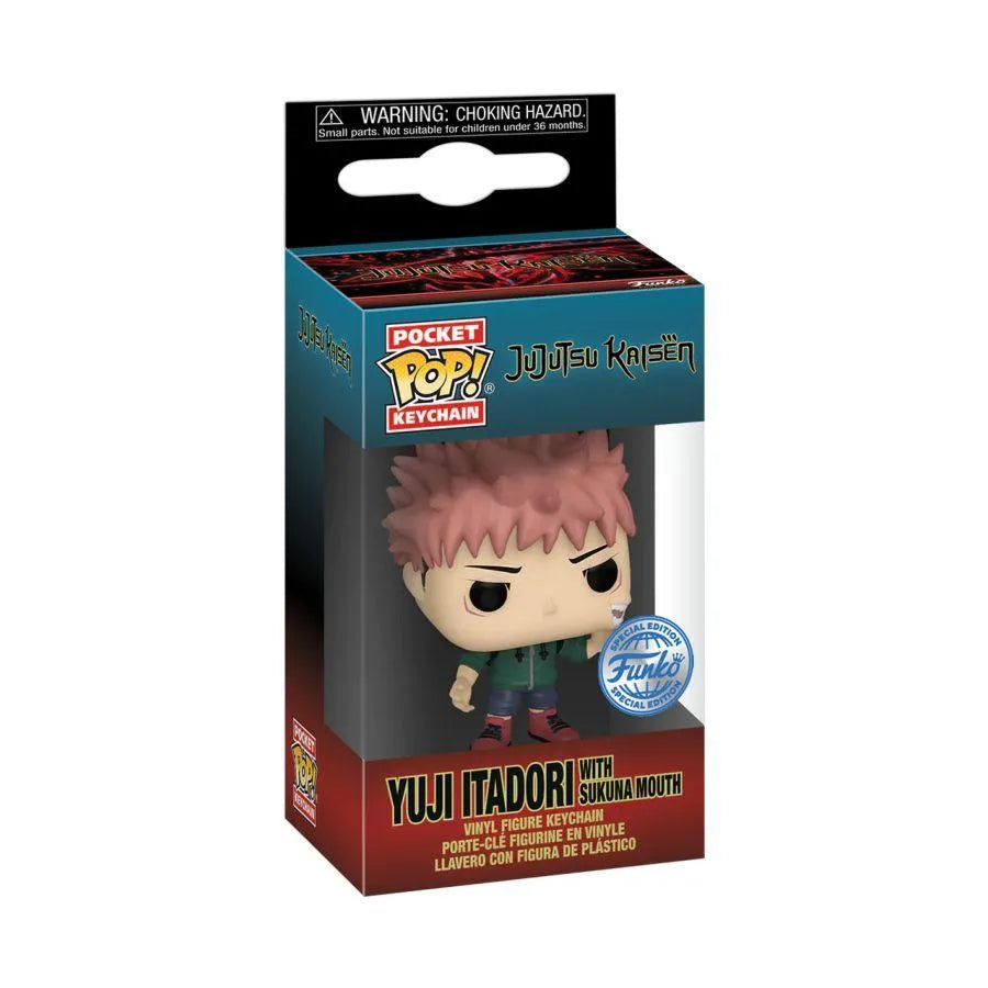 FUN73785 Jujutsu Kaisen - Itadori (Sakuna mouth) US Exclusive Pop! Keychain [RS] - Funko TBA - Titan Pop Culture