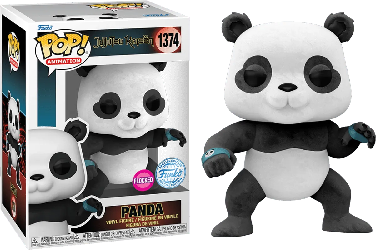 FUN73788 Jujutsu Kaisen - Panda US Exclusive Flocked Pop! Vinyl [RS] - Funko - Titan Pop Culture