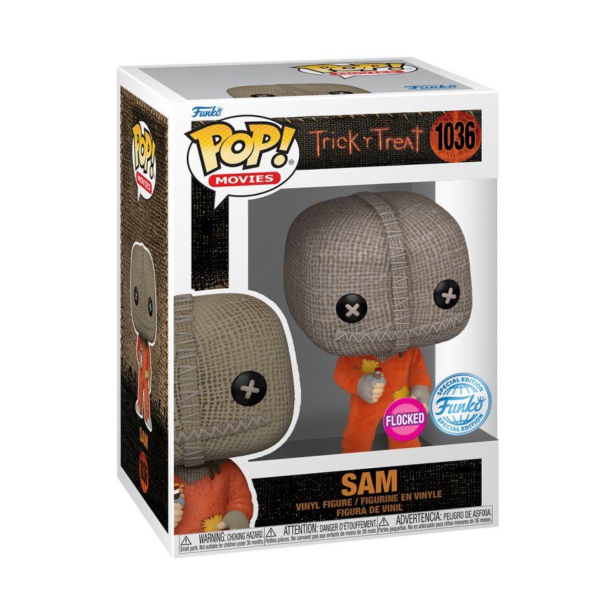 FUN73836 Trick R Treat - Sam with razor US Exclusive Flocked Pop! Vinyl [RS] - Funko - Titan Pop Culture