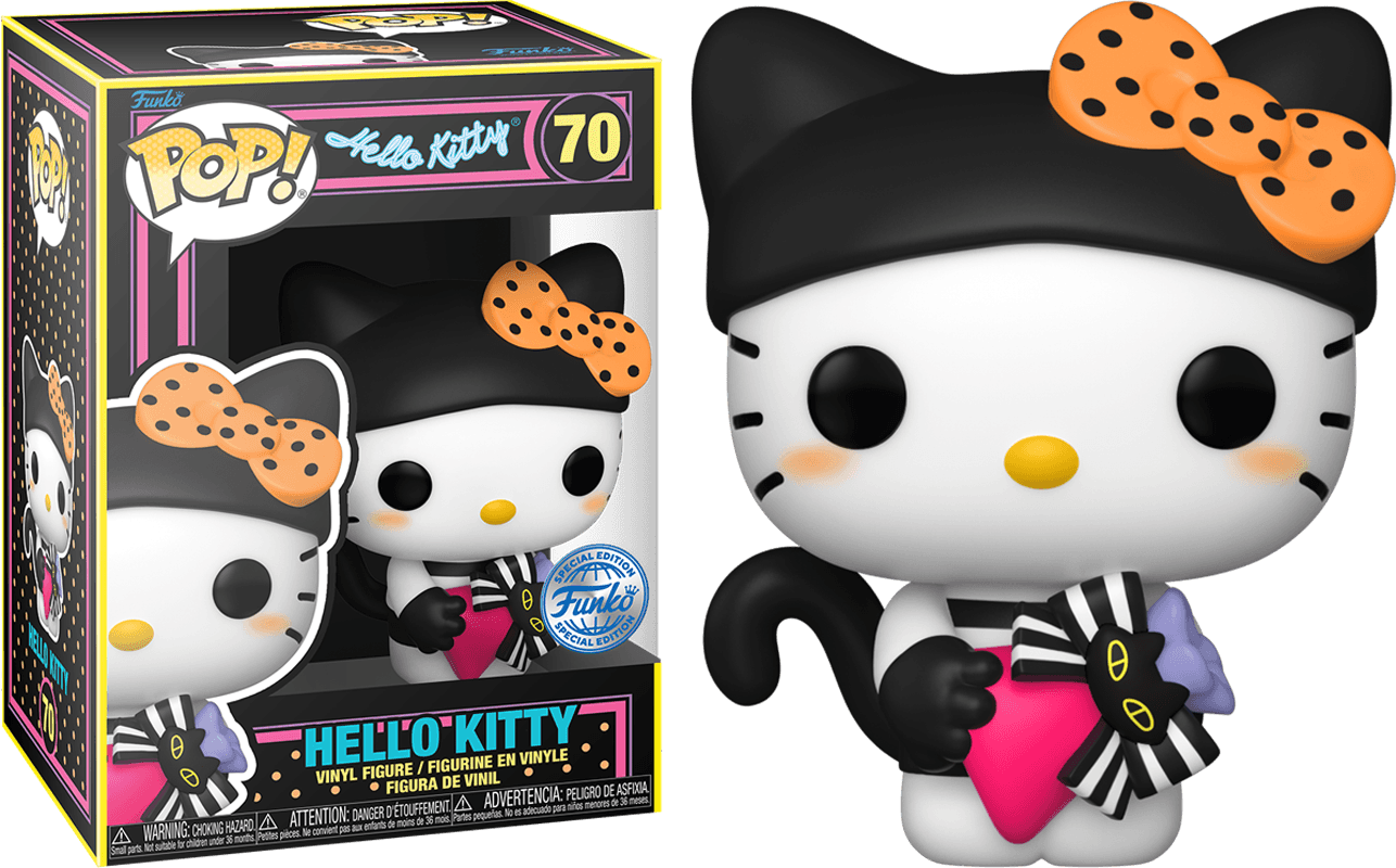 FUN73839 Hello Kitty - Hello Kitty US Exclusive Blacklight Pop! Vinyl [RS] - Funko TBA - Titan Pop Culture