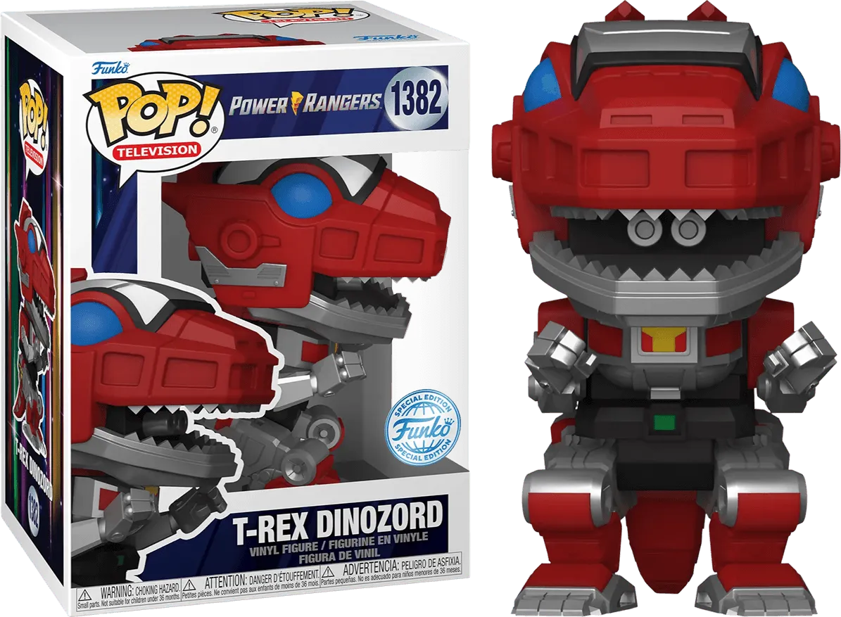 FUN73876 Power Rangers 30th Anniversary - T-Rex Dinozord US Exclusive Pop! Vinyl [RS] - Funko - Titan Pop Culture