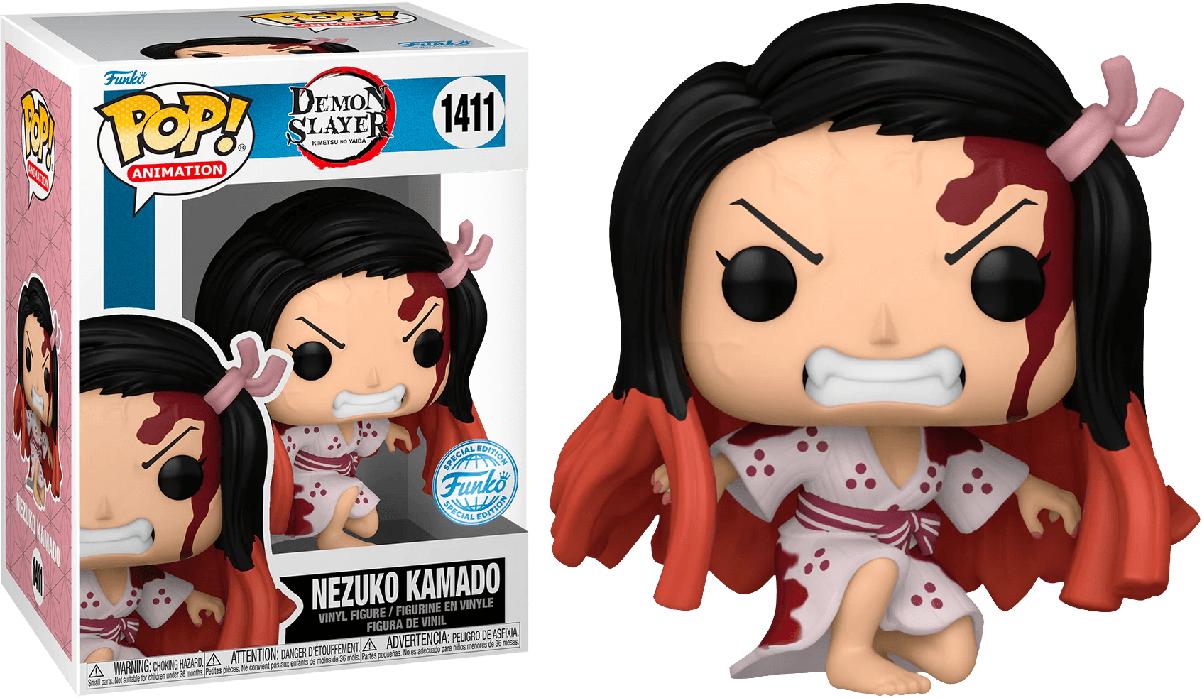 FUN73878 Demon Slayer - Nezuko Kamado US Exclusive Pop! Vinyl [RS] - Funko - Titan Pop Culture