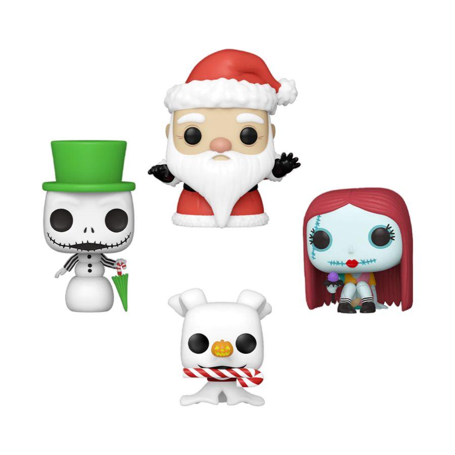 FUN73911 The Nightmare Before Christmas - Tree Holiday US Exclusive Pocket Pop! 4-Pack Box Set [RS] - Funko - Titan Pop Culture