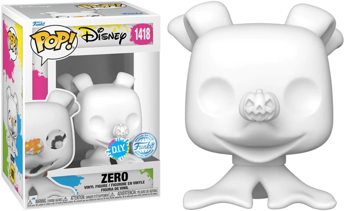 FUN73913 The Nightmare Before Christmas - Zero US Exclusive DIY Pop! Vinyl [RS] - Funko - Titan Pop Culture