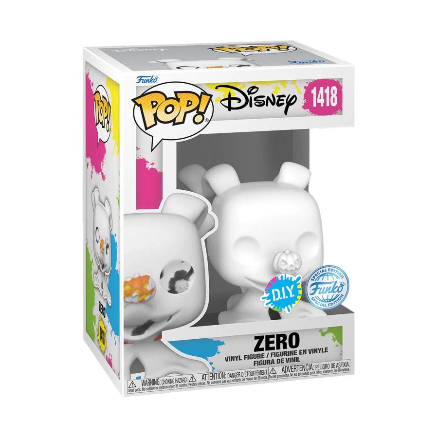 FUN73913 The Nightmare Before Christmas - Zero US Exclusive DIY Pop! Vinyl [RS] - Funko - Titan Pop Culture