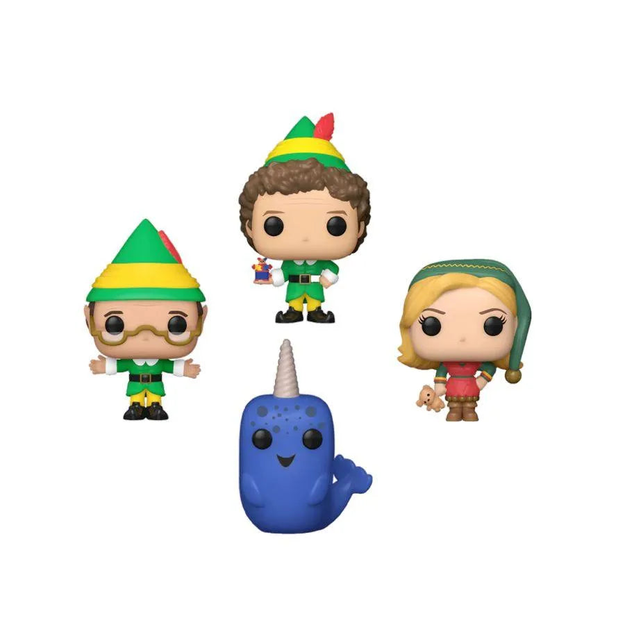 FUN73918 Elf - Tree Holiday US Exclusive Pocket Pop! 4-Pack Box Set [RS] - Funko - Titan Pop Culture