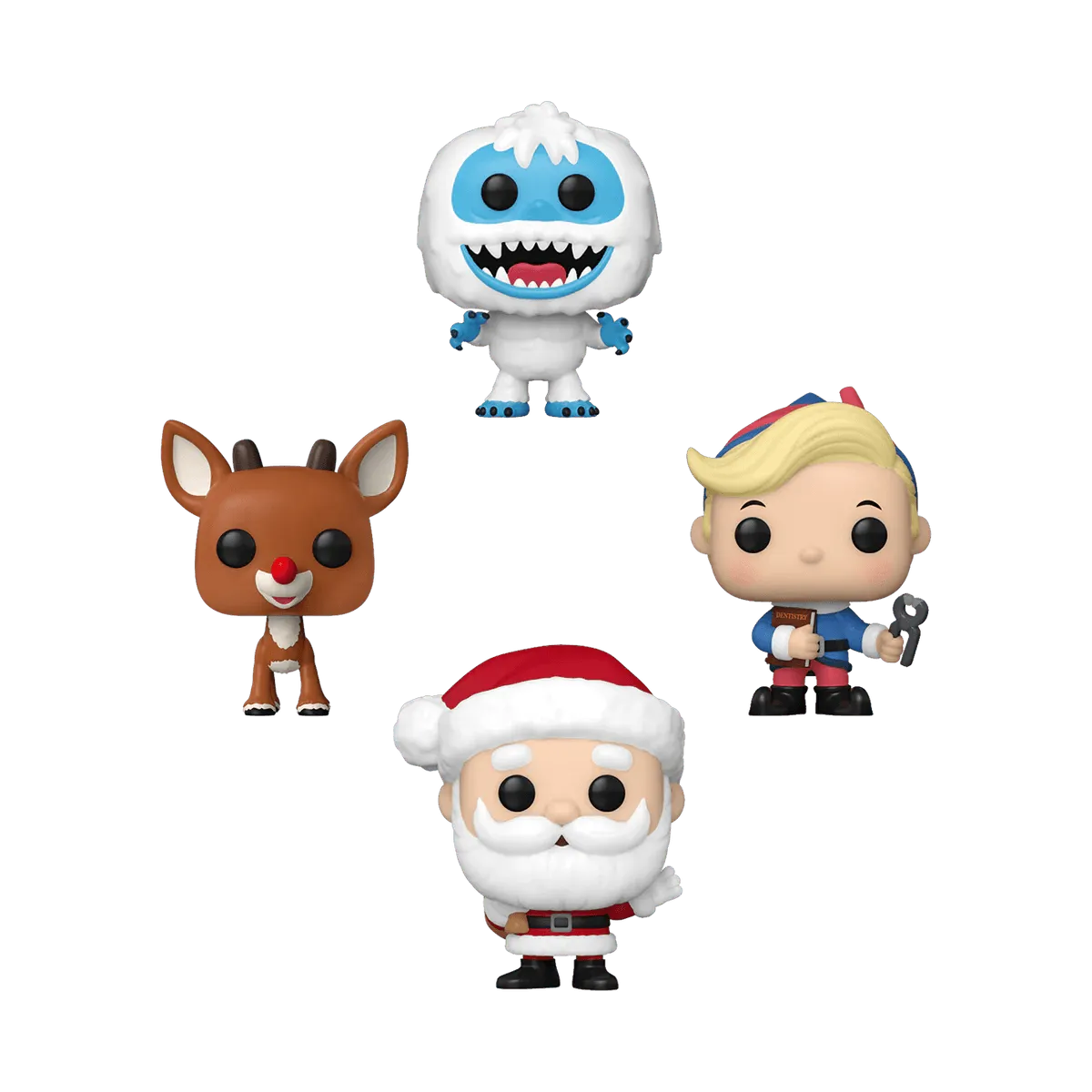 FUN73924 Rudolph - Tree Holiday US Exclusive Pocket Pop! 4-Pack Box Set [RS] - Funko - Titan Pop Culture