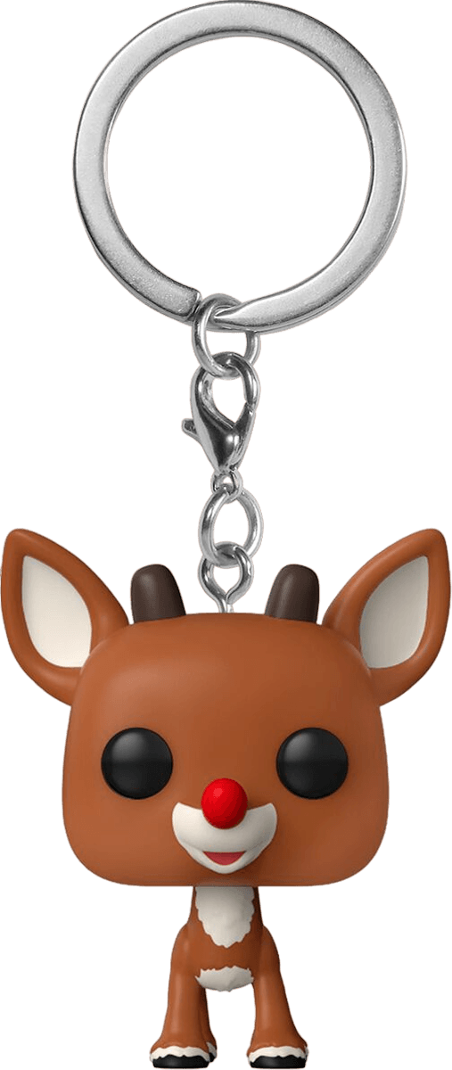 Rudolph - Rudolph & Clarice US Exclusive Pop! Keychain 2-Pack [RS] Pocket Pop! Keychain by Funko | Titan Pop Culture
