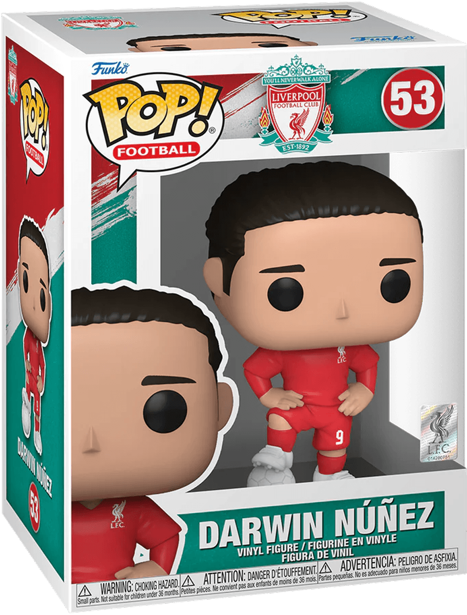 FUN73932 Football (Soccer) - Darwin Nunez Liverpool Pop! Vinyl - Funko TBA - Titan Pop Culture