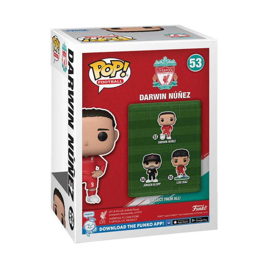 FUN73932 Football (Soccer) - Darwin Nunez Liverpool Pop! Vinyl - Funko TBA - Titan Pop Culture