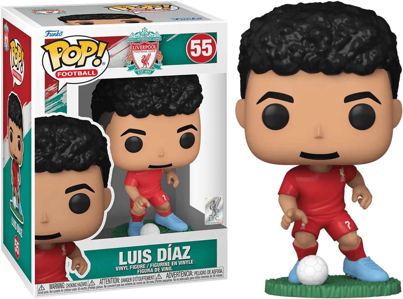 FUN73934 Football (Soccer) - Luis Diaz Liverpool Pop! Vinyl - Funko TBA - Titan Pop Culture