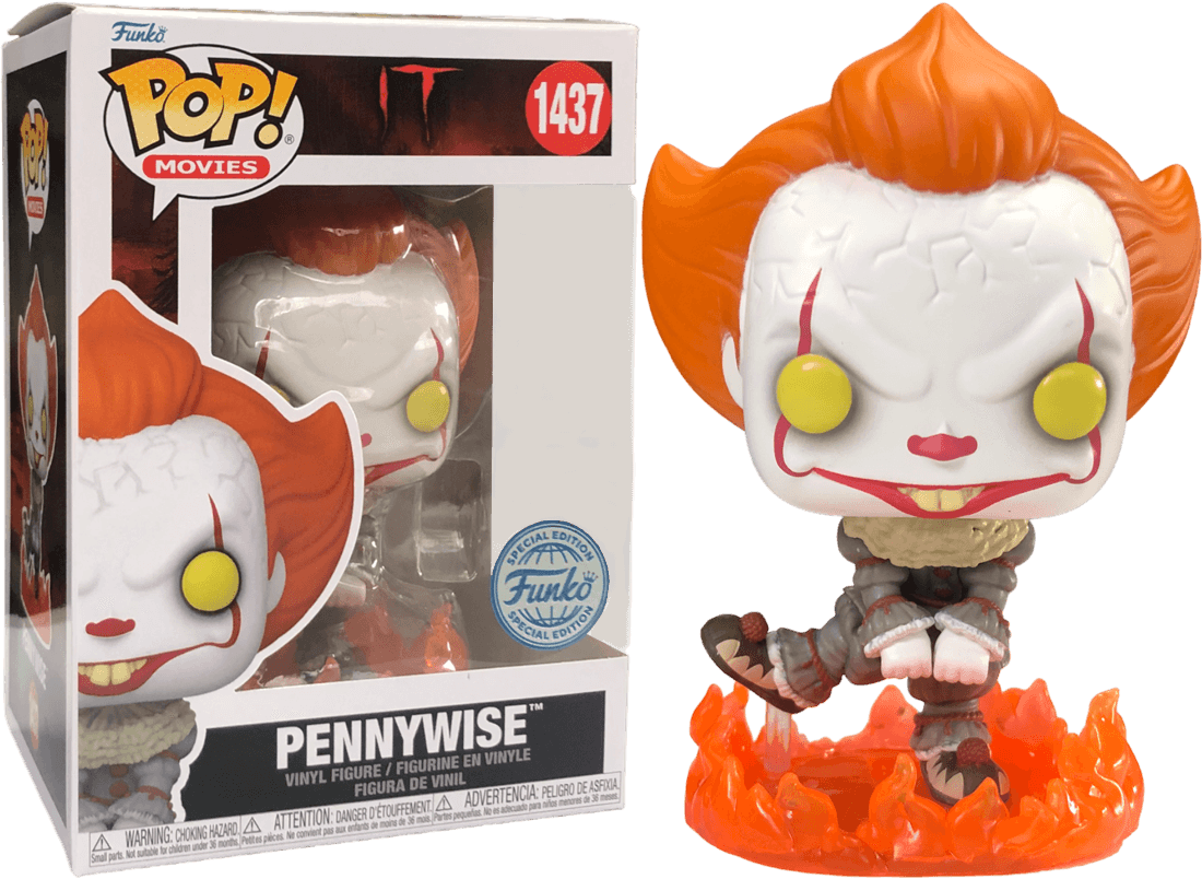 FUN73942 It (2017) - Pennywise (Dancing) US Exclusive Pop! Vinyl [RS] - Funko - Titan Pop Culture