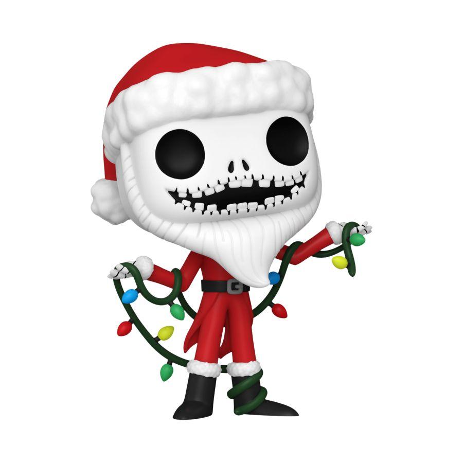 FUN73943 The Nightmare Before Christmas 30th Anniversary - Santa Jack US Exclusive Glow Pop! Vinyl [RS] - Funko - Titan Pop Culture