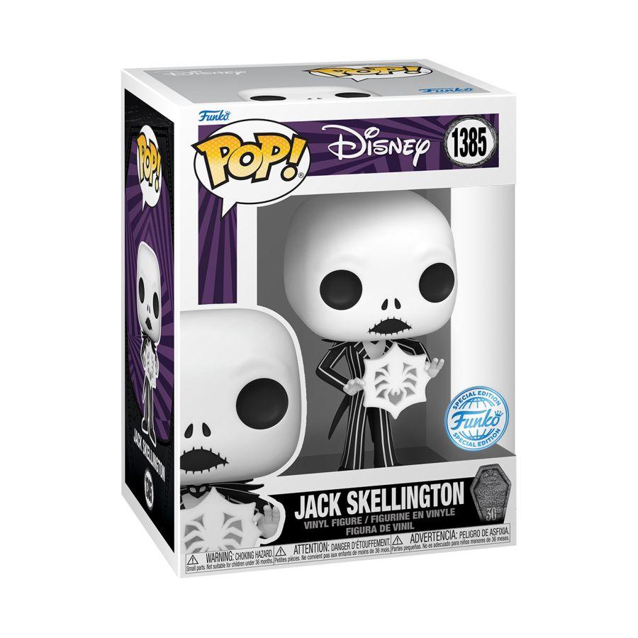 FUN73947 The Nightmare Before Christmas 30th Anniversary - Jack with Snowflake US Exclusive Pop! Vinyl [RS] - Funko - Titan Pop Culture