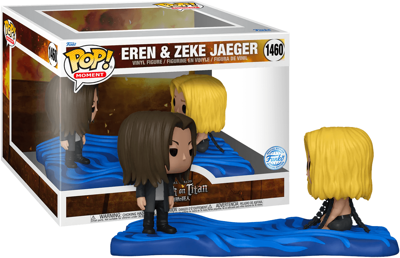 FUN73985 Attack on Titan - Eren & Zeke US Exclusive Pop! Moment [RS] - Funko - Titan Pop Culture