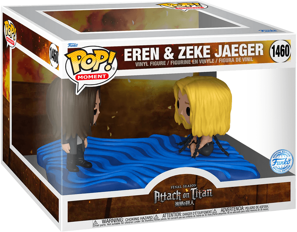 FUN73985 Attack on Titan - Eren & Zeke US Exclusive Pop! Moment [RS] - Funko - Titan Pop Culture