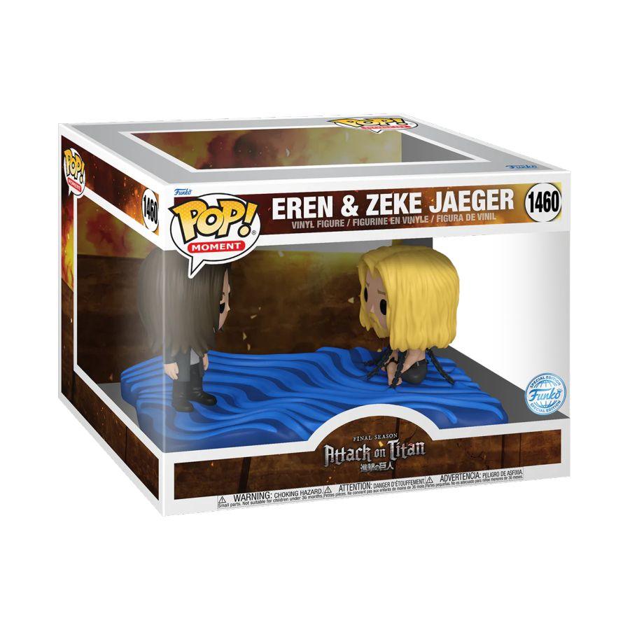 FUN73985 Attack on Titan - Eren & Zeke US Exclusive Pop! Moment [RS] - Funko - Titan Pop Culture