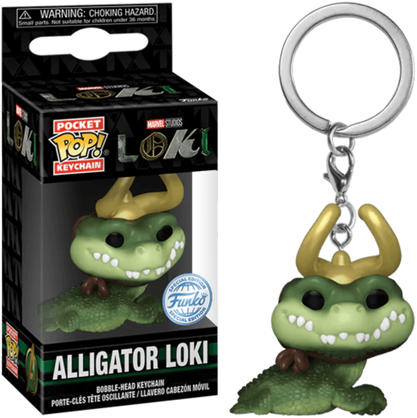FUN74027 Loki (TV) - Alligator Loki US Exclusive Pop! Keychain [RS] - Funko - Titan Pop Culture