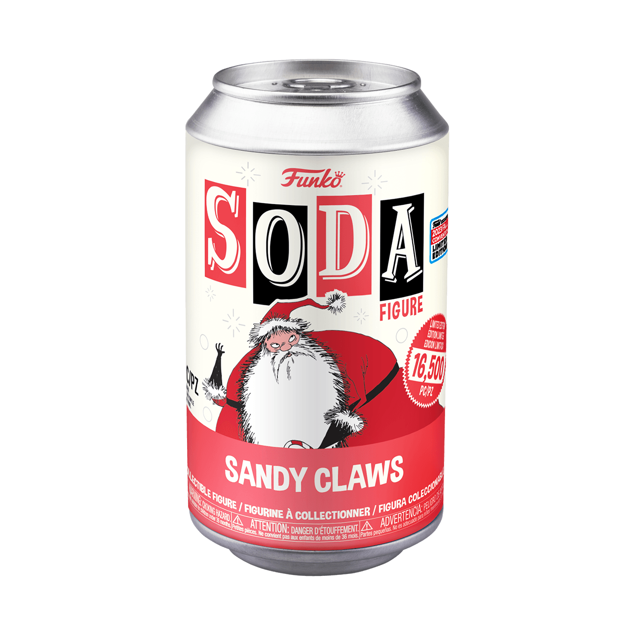 FUN74084 The Nightmare Before Christmas - Sandy Claws NYCC 2023 (with chase) US Exclusive Vinyl Soda [RS] - Funko - Titan Pop Culture