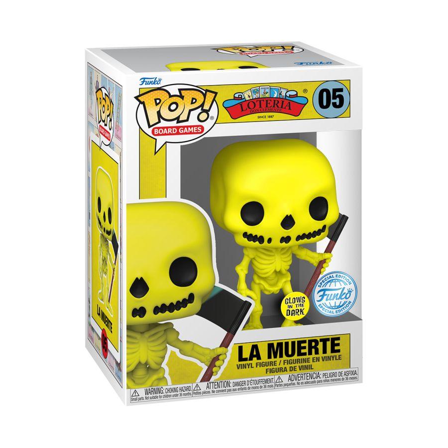 FUN74113 Loteria - La Muerte US Exclusive Glow Pop! Vinyl [RS] - Funko - Titan Pop Culture