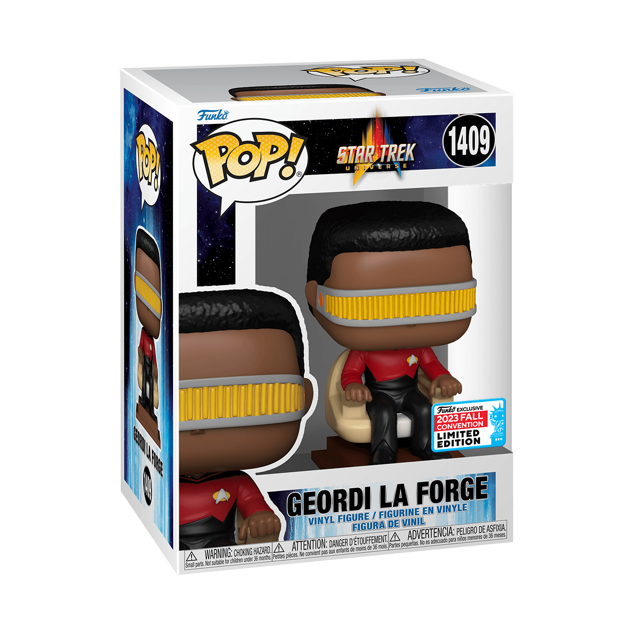 FUN74272 Star Trek - Geordi La Forge NYCC 2023 US Exclusive Pop! Vinyl [RS] - Funko - Titan Pop Culture