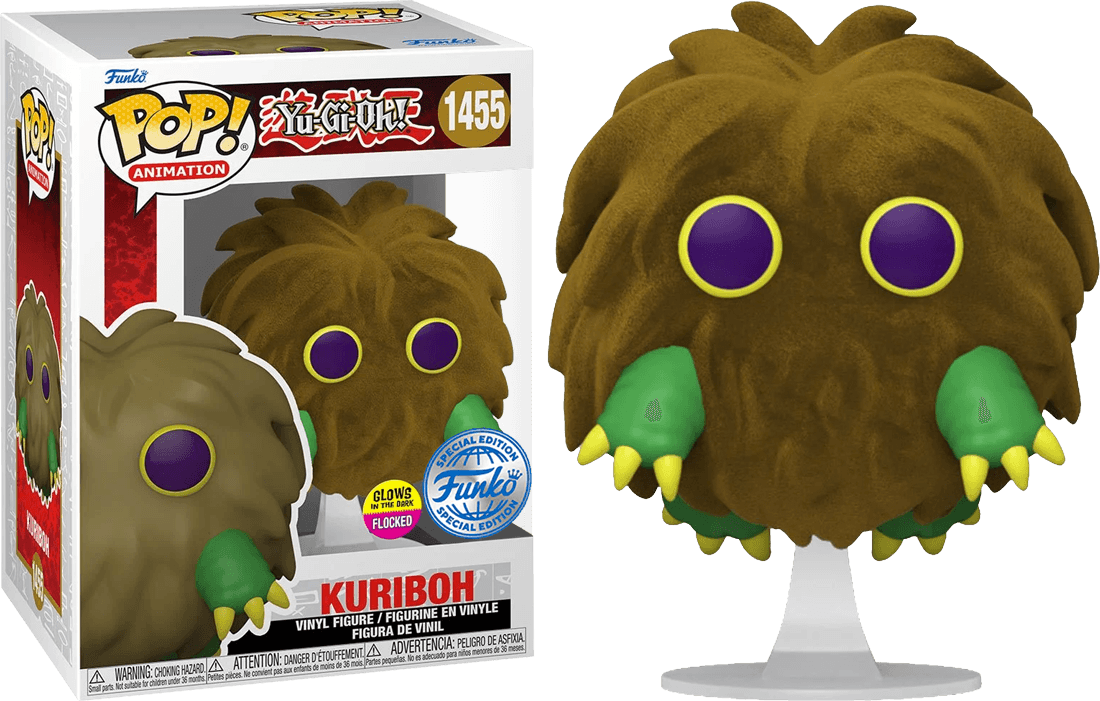 FUN74389 Yu-Gi-Oh! - Kuriboh US Exclusive Flocked Glow Pop! Vinyl [RS] - Funko - Titan Pop Culture