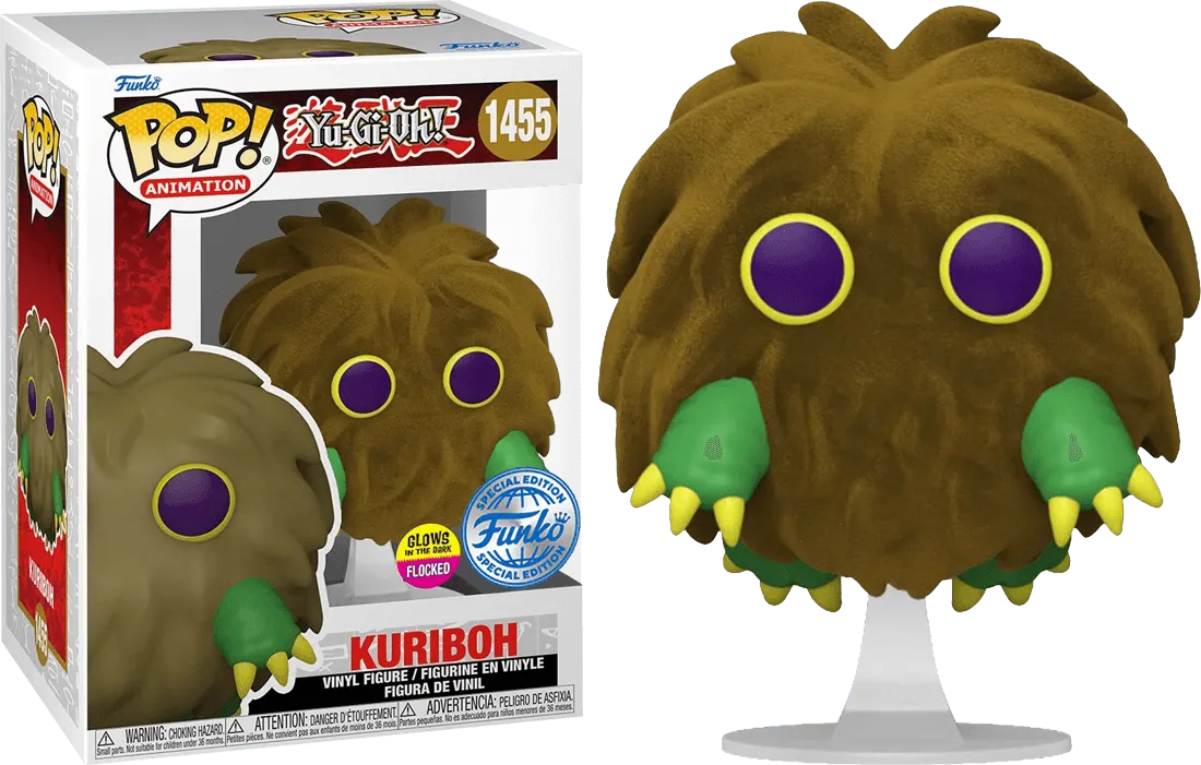 FUN74389 Yu-Gi-Oh! - Kuriboh US Exclusive Flocked Glow Pop! Vinyl [RS] - Funko - Titan Pop Culture