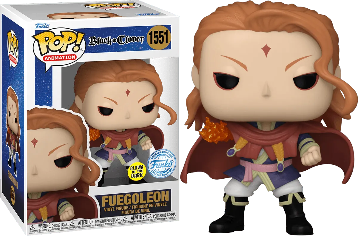 FUN74393 Black Clover - Fuegoleon US Exclusive Glow Pop! Vinyl [RS] - Funko - Titan Pop Culture